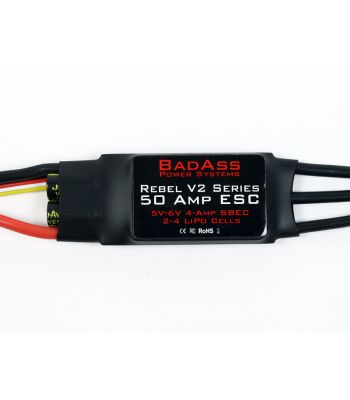 BadAss  Rebel V2 Series Brushless ESC,  50A