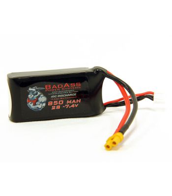BadAss 45C  850mah 2S LiPo Battery