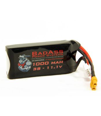 BadAss 45C 1000mah 3S LiPo Battery