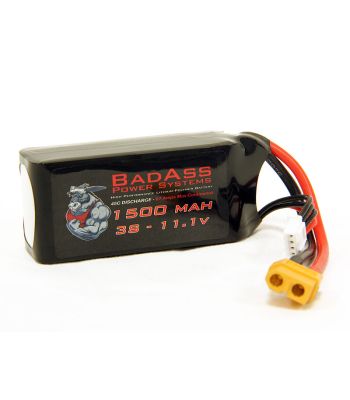 BadAss 45C 1500mah 3S LiPo Battery