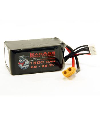 BadAss 45C 1500mah 6S LiPo Battery