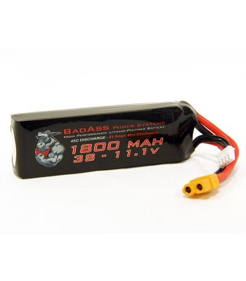 BadAss 45C 1800mah 3S LiPo Battery