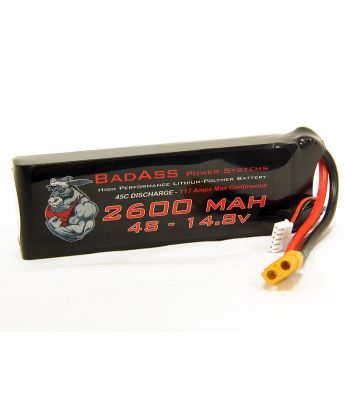 BadAss 45C 2600mah 4S LiPo Battery