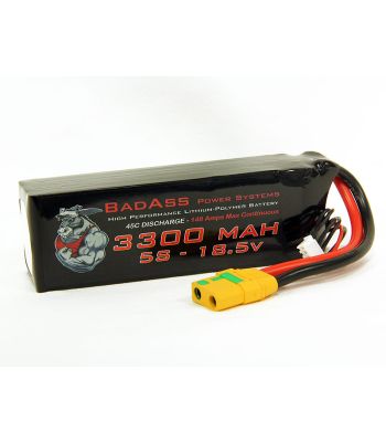 BadAss 45C 3300mah 5S LiPo Battery