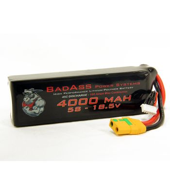 BadAss 45C 4000mah 5S LiPo Battery