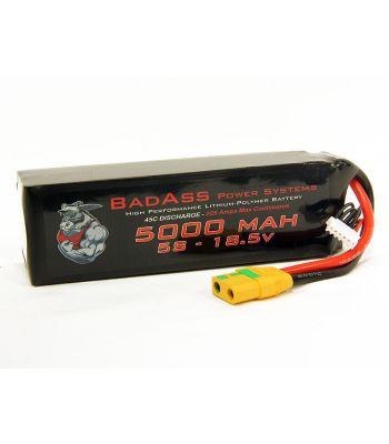 BadAss 45C 5000mah 5S LiPo Battery