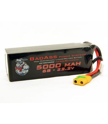 BadAss 45C 5000mah 6S LiPo Battery