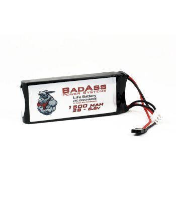 BadAss 25C 1500mah 2S LiFe Battery