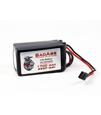 BadAss 25C 1700mah 2S2P LiFe Battery