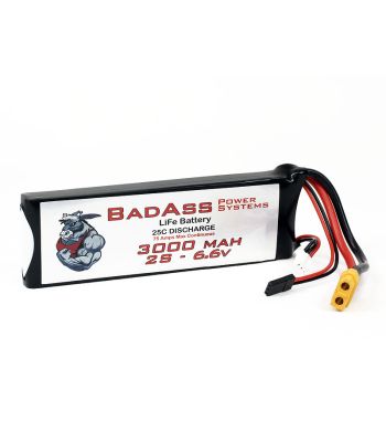 BadAss 25C 3000mah 2S LiFe Battery