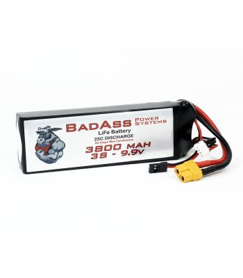 BadAss 25C 3800mah 3S LiFe Battery