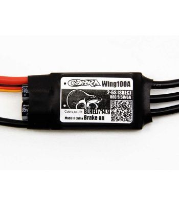 Cobra 100A FPV Wing ESC with 6A Switching BEC