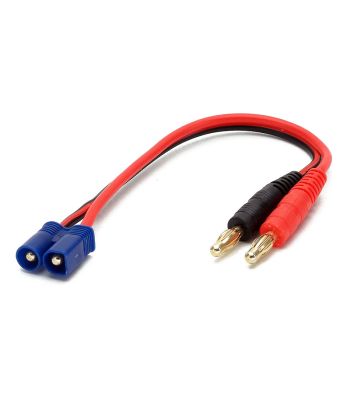 Charge Harness Cable, 4mm Banana to EC3 Male