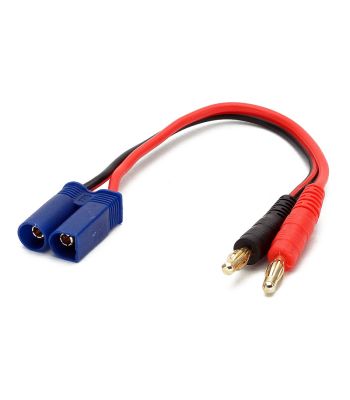 Charge Harness Cable, 4mm Banana to EC5 Male