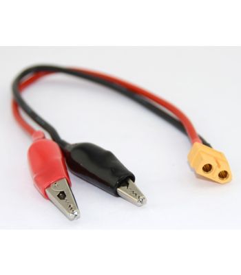 ToolkitRC Charger Input Cable, Alligator Clips to XT60 Female