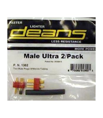 Deans  Ultra Connector - Male 2 Pack
