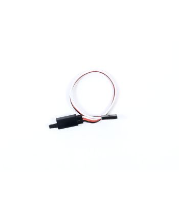 Safety Clip Servo Extension with Futaba Connectors, 22ga  6 inch