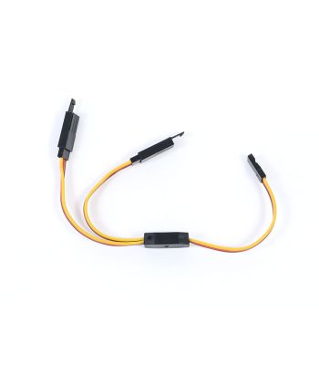 Safety Clip Servo Y-Harness with JR/Hitec Connectors, 22ga  6 inch