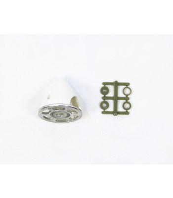 Plastic Spinner with Aluminum Backplate, 38mm (1-1/2