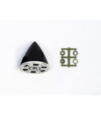 Reverse Pitch Plastic Spinner with Aluminum Backplate, 45mm (1-3/4