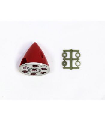 Reverse Pitch Plastic Spinner with Aluminum Backplate, 45mm (1-3/4