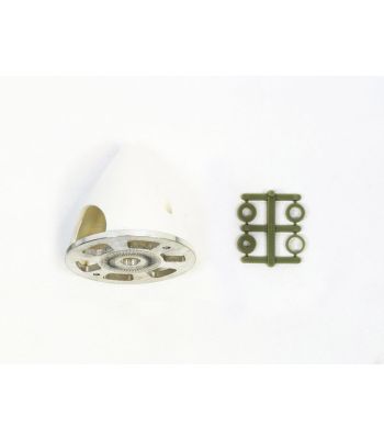 Reverse Pitch Plastic Spinner with Aluminum Backplate, 51mm (2