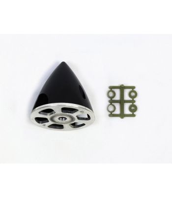 Reverse Pitch Plastic Spinner with Aluminum Backplate, 57mm (2-1/4
