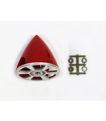 Reverse Pitch Plastic Spinner with Aluminum Backplate, 63mm (2-1/2