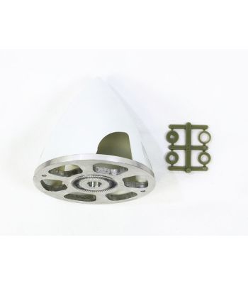 Plastic Spinner with Aluminum Backplate, 70mm (2-3/4