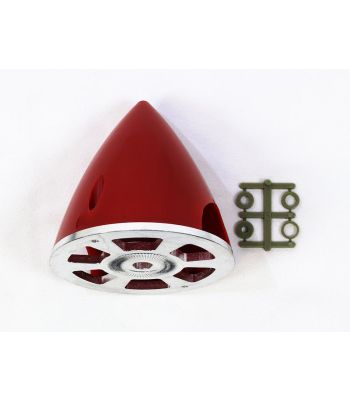 Plastic Spinner with Aluminum Backplate, 75mm (3