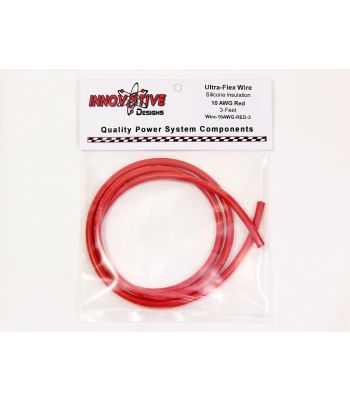 Ultra-Flex Wire - 10awg, Red, 3-feet