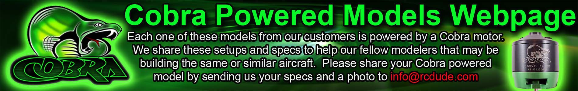 Cobra Powered Models Webpage